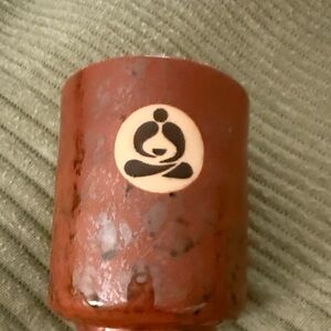 Teavana Red Tea Cup with Black and Cream Logo